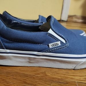 Blue Vans Slip-On Shoes